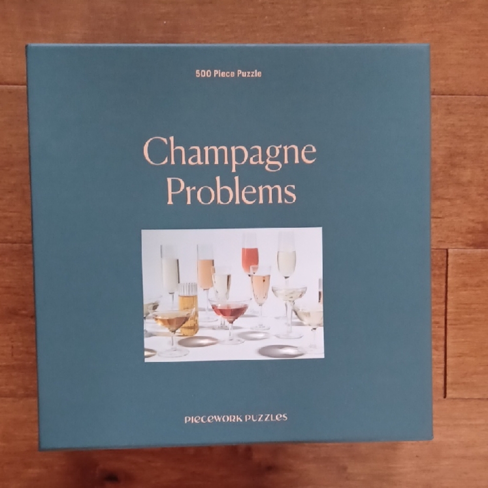 🧩🧩Piecework Puzzles Champagne Problems 500 Piece Puzzle